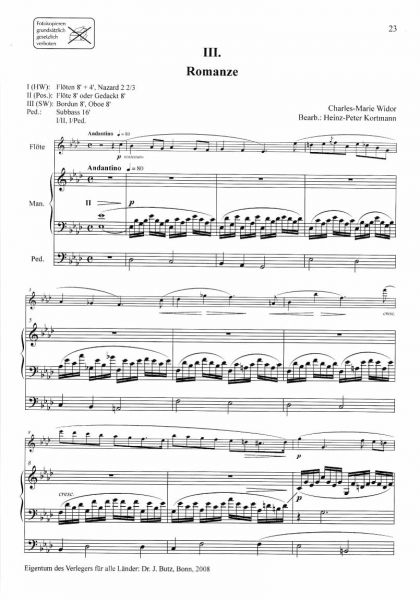 Widor Romanze Flöte und Orgel